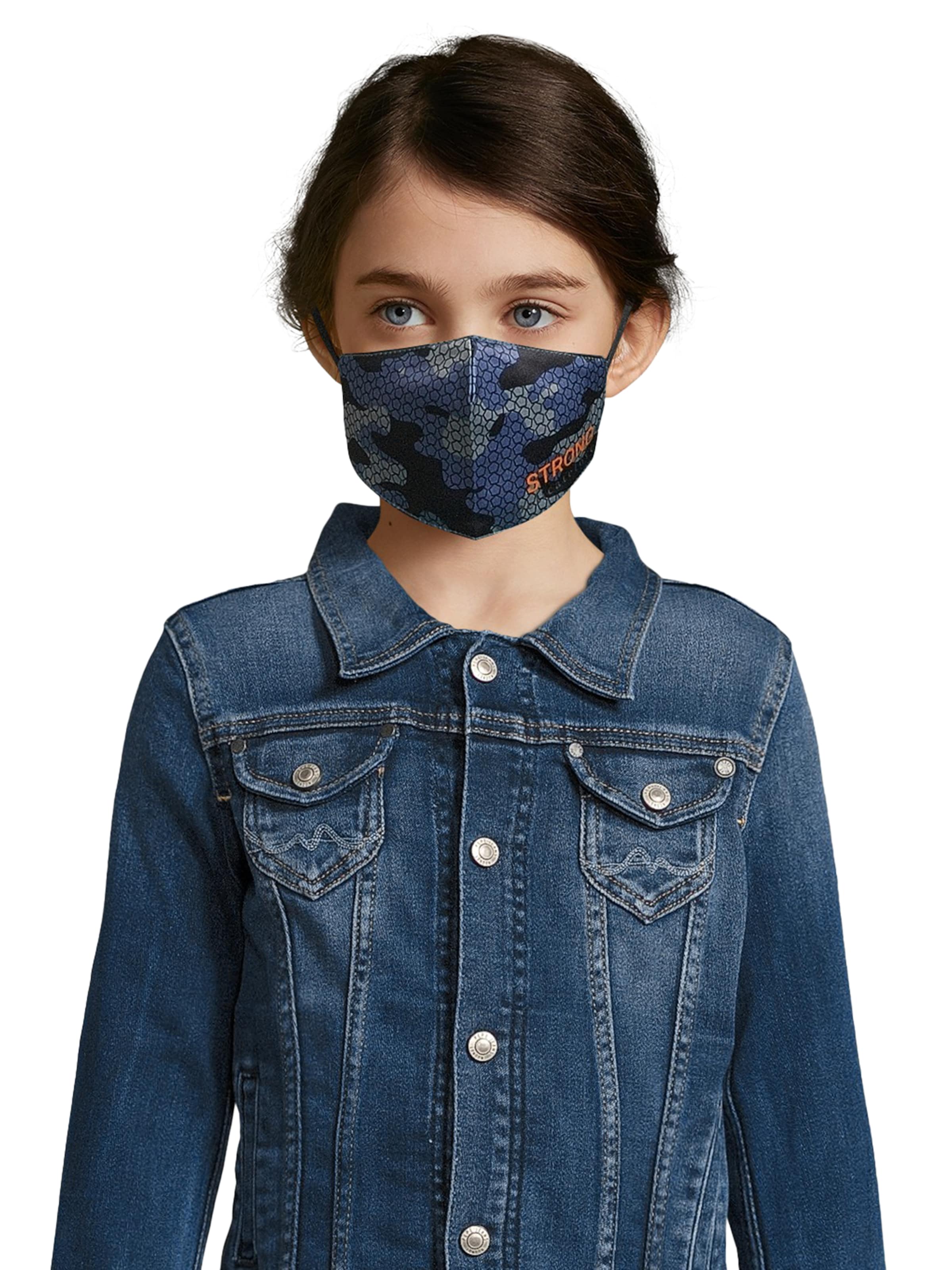 DELICATELOVE Stoffmaske  'Camouflage' in Schwarz