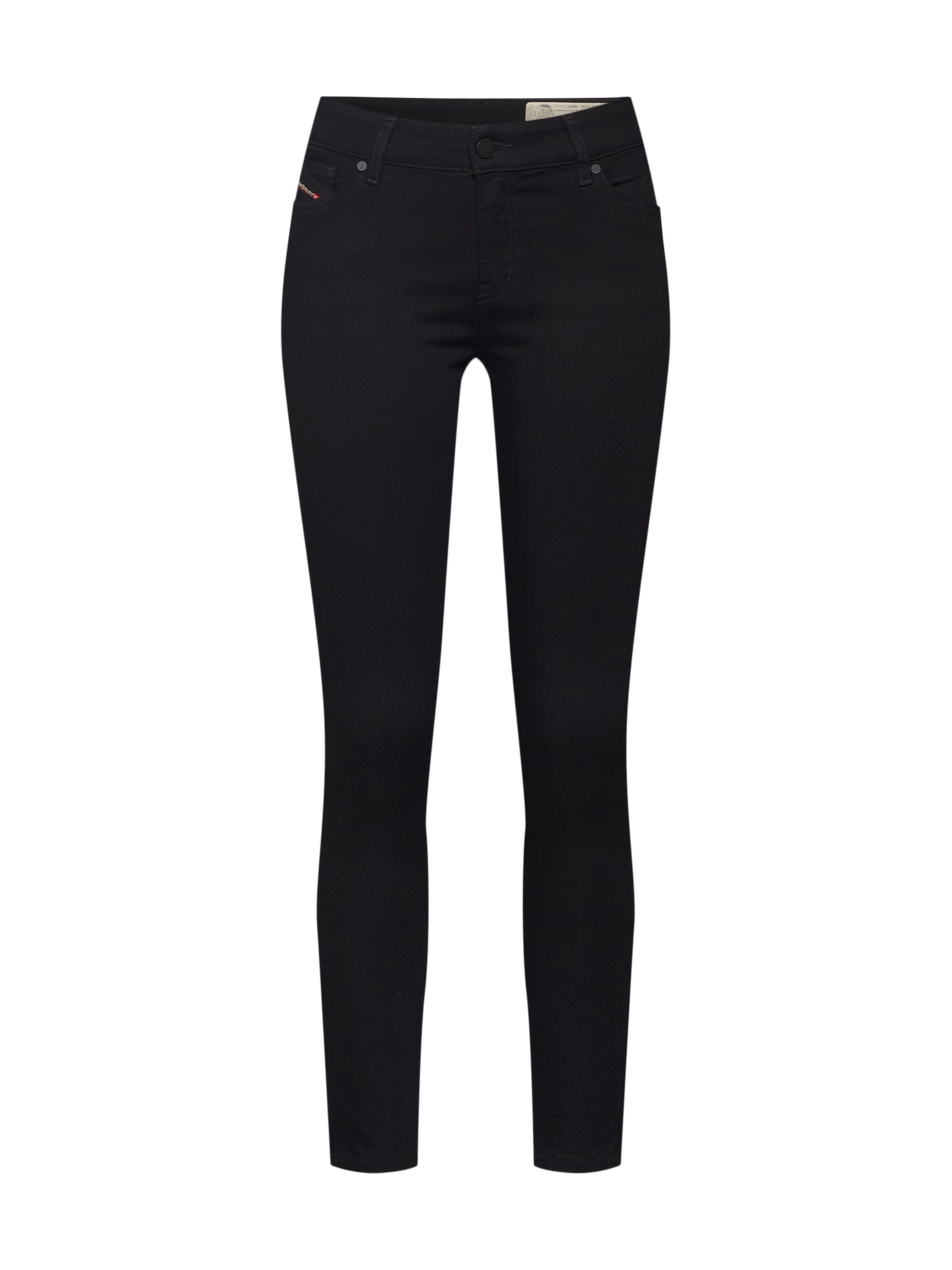 DIESEL - Jeans 'SLANDY-ZIP 0680I' in de kleur Zwart