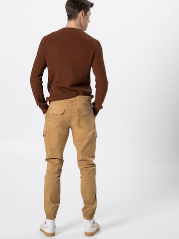 INDICODE JEANS Tapered Cargo nadrágok 'Levy' - barna