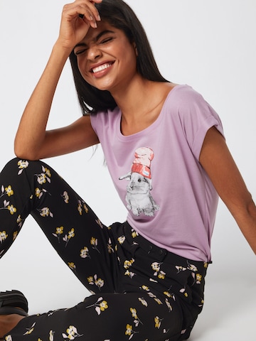 Iriedaily Koszulka 'It Hasi' w kolorze fioletowy