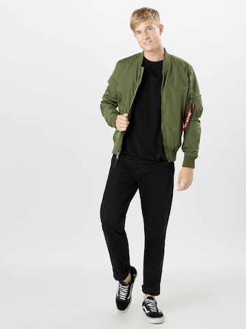 juoda JACK & JONES Laisvas Džinsai 'Chris'