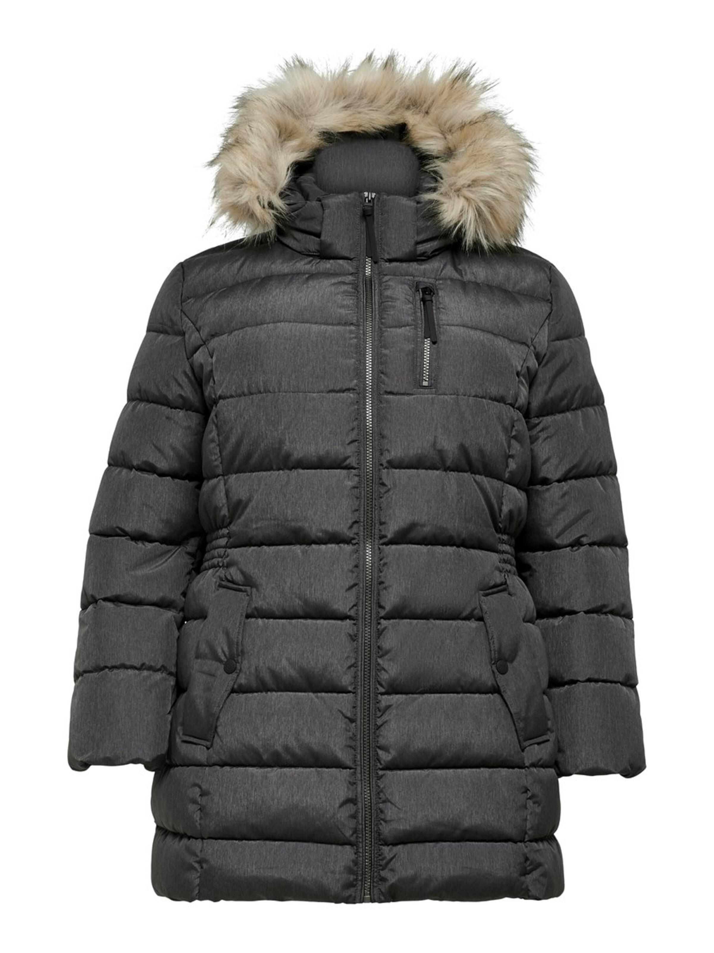 ONLY Carmakoma - Wintermantel in de kleur Zwart