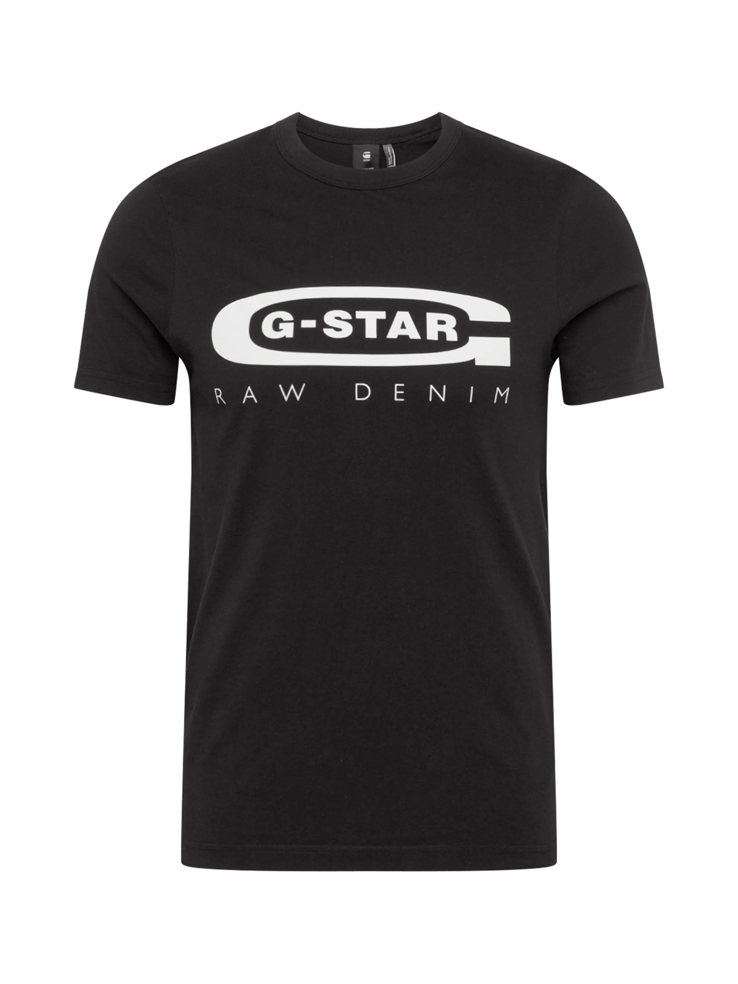 G-STAR Shirt 'Graphic 4' in Black: front
