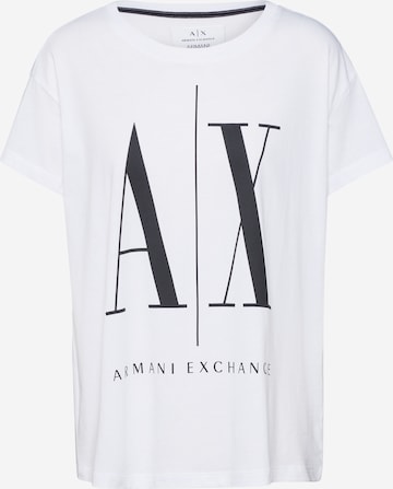 T-shirt '8NYTCX' ARMANI EXCHANGE en blanc : devant