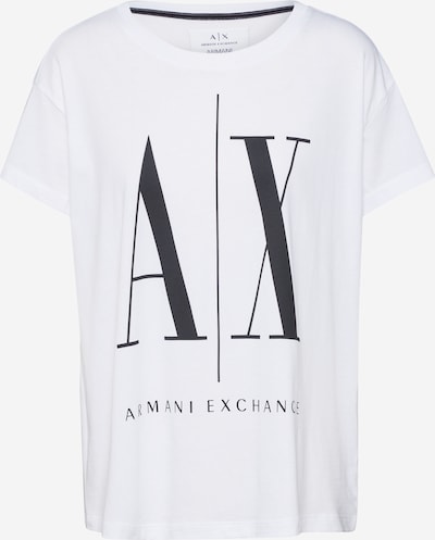 ARMANI EXCHANGE Majica '8NYTCX' | črna / bela barva, Prikaz izdelka