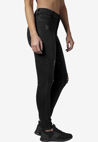 Urban Classics Skinny Jeans in Black