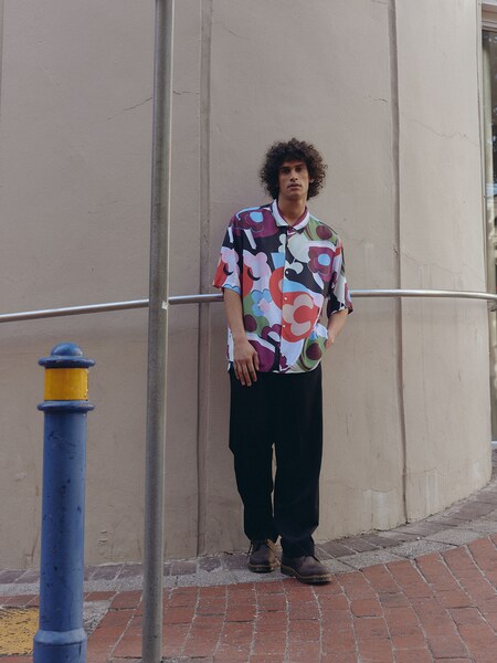 Liam C. - Cool Flower Shirt Look