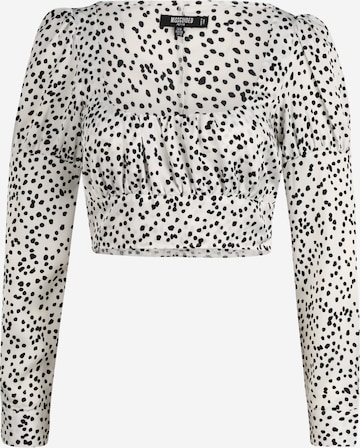 Missguided Petite Blouse in White: front