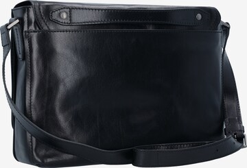 The Bridge 'Kallio' Messenger Aktentasche Leder 36 cm Laptopfach in Schwarz