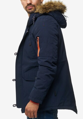 INDICODE JEANS Winter Parka 'Leicester' in Blue
