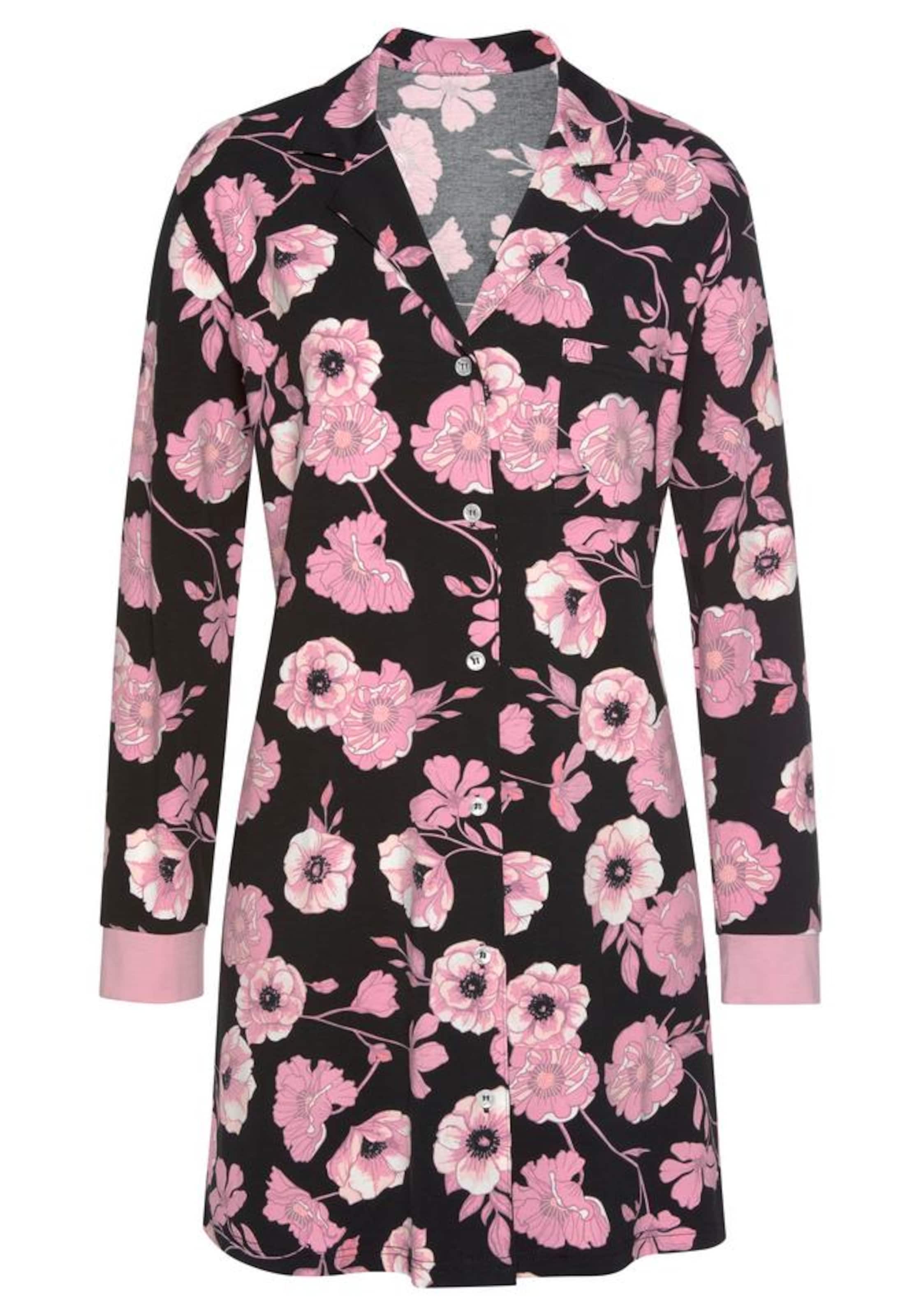 LASCANA - Camiseta de noche en negro: frente