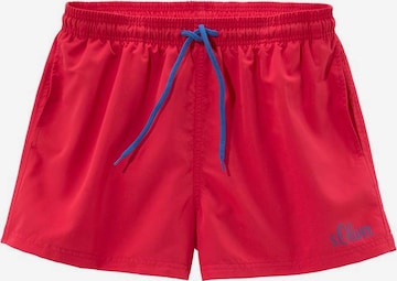 Shorts de bain s.Oliver en rouge : devant