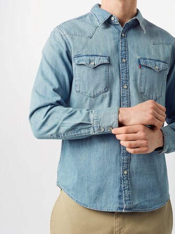 LEVI'S ® Regular fit Button Up Shirt 'Barstow Western' in Blue: front