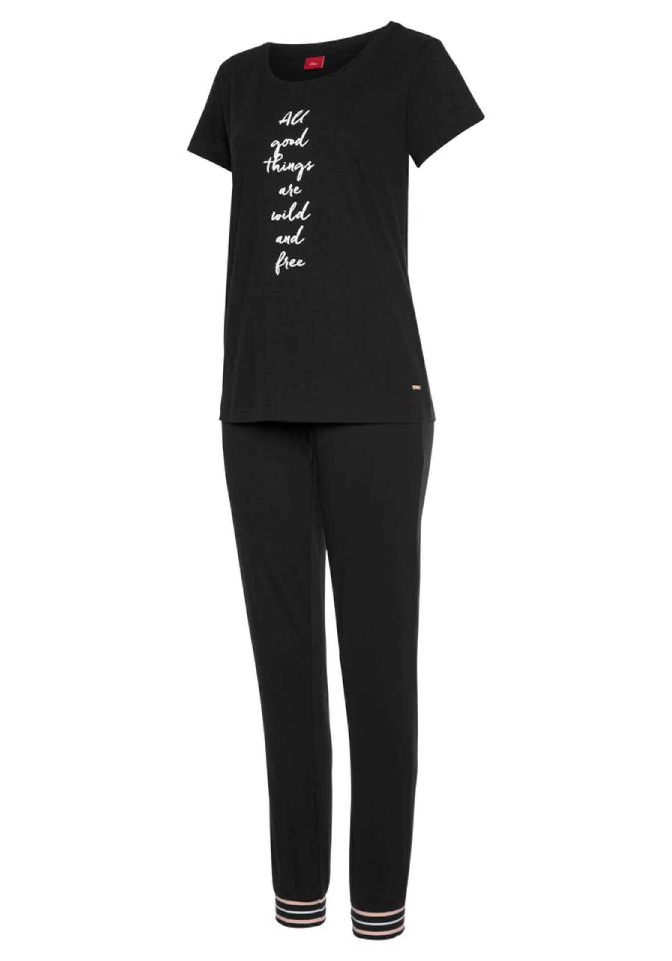 s.Oliver Pyžamo - Čierna