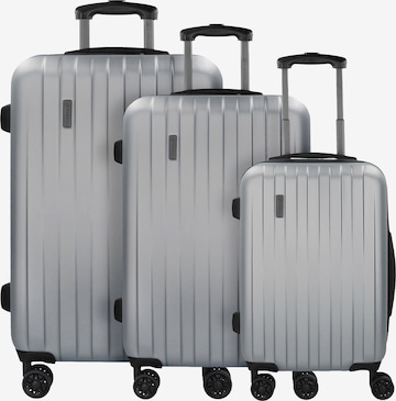 bugatti Suitcase Set in Silver: front