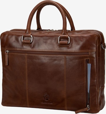 LEONHARD HEYDEN Document Bag 'Cambridge 5261' in Brown