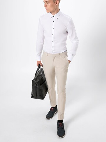 OLYMP Slim fit Zakelijk overhemd in Wit
