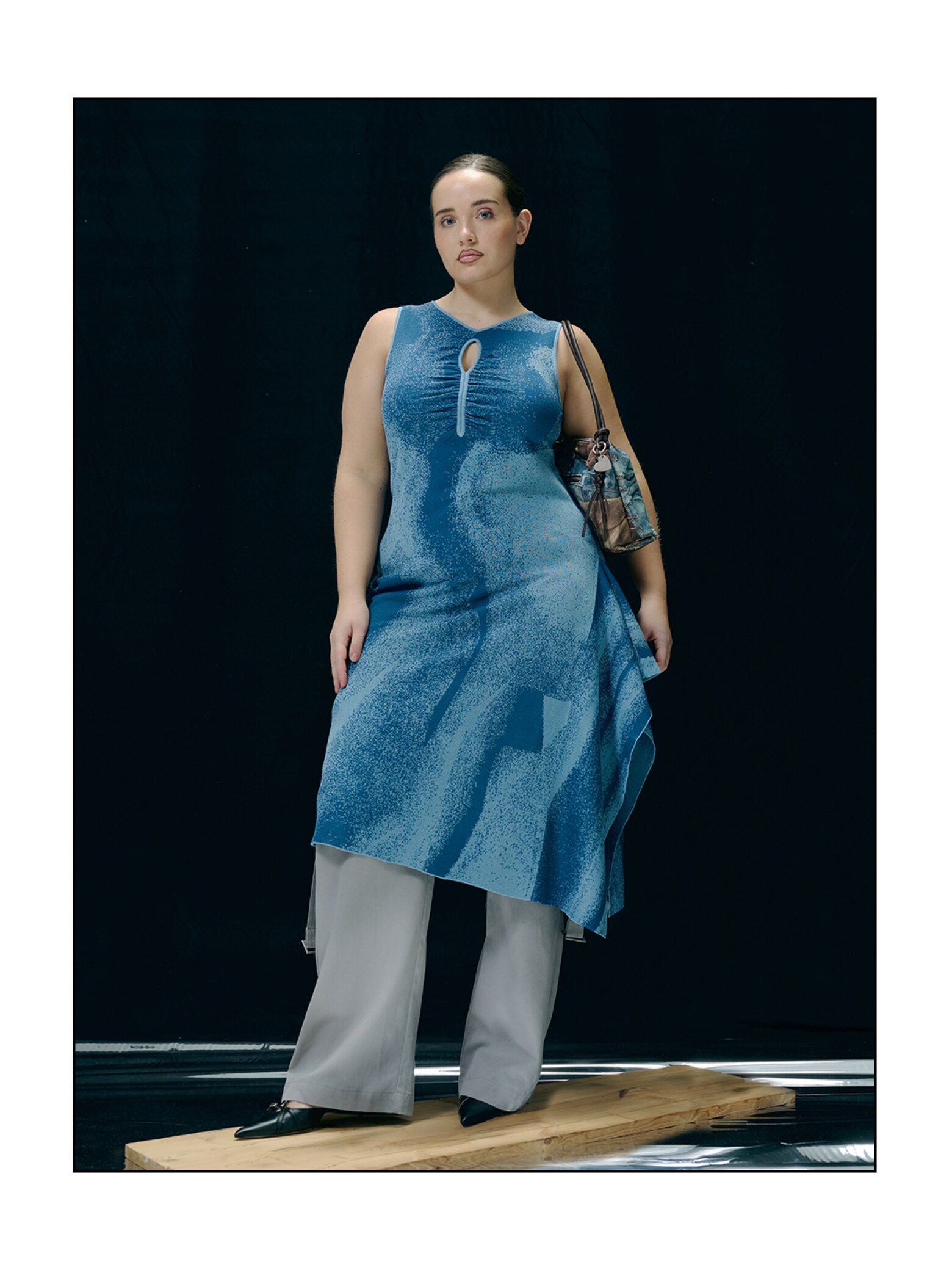 Greta A - Blue Dress Layering Look