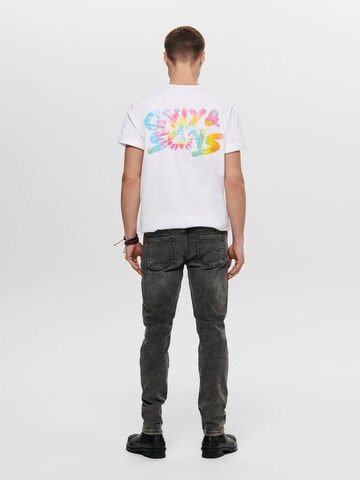 Only & Sons Slimfit Jeans 'Sloom' in Grau