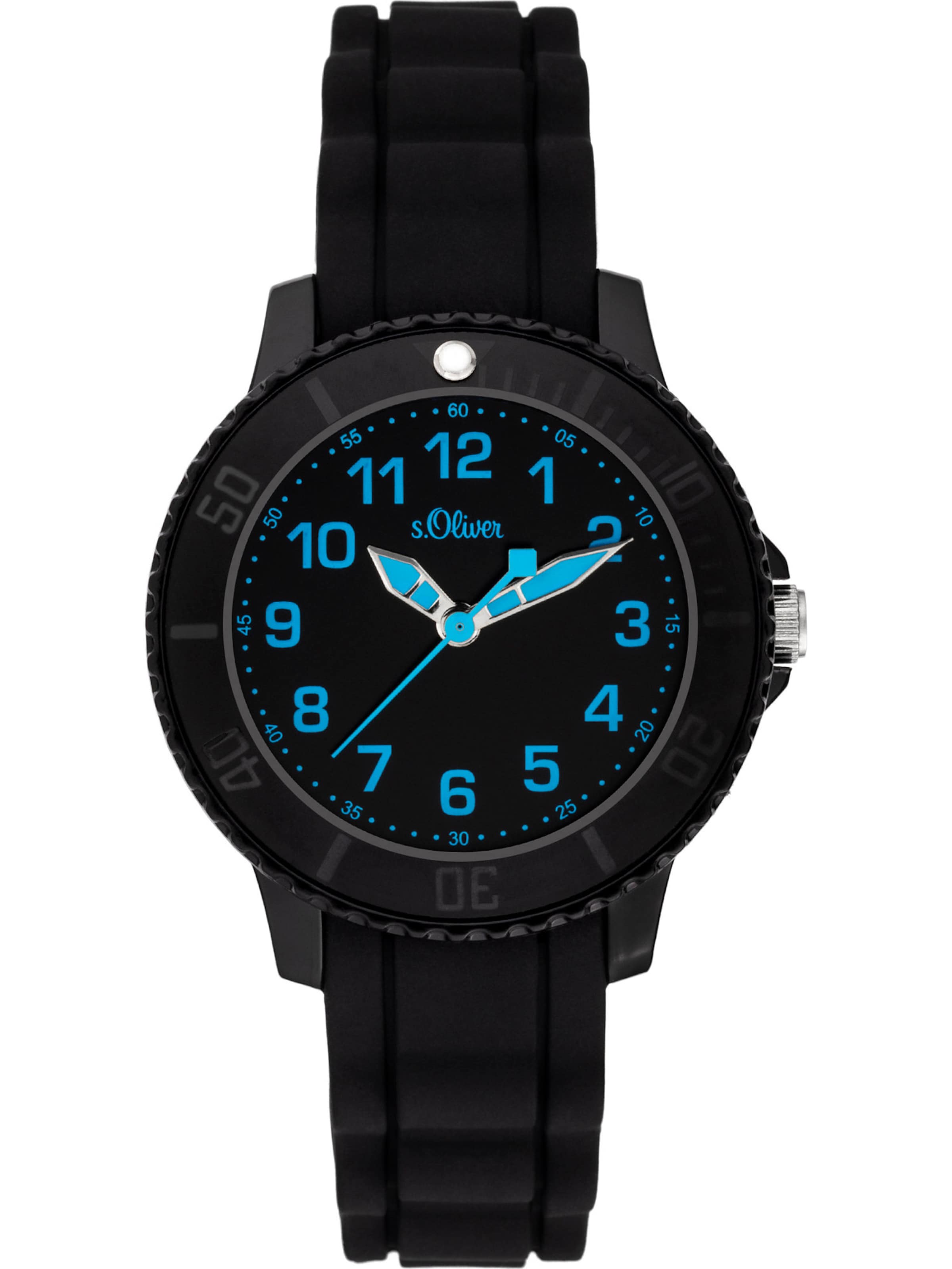 s.Oliver Watch in Black: front