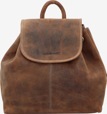 GREENBURRY Backpack 'Santana City' in Brown: front