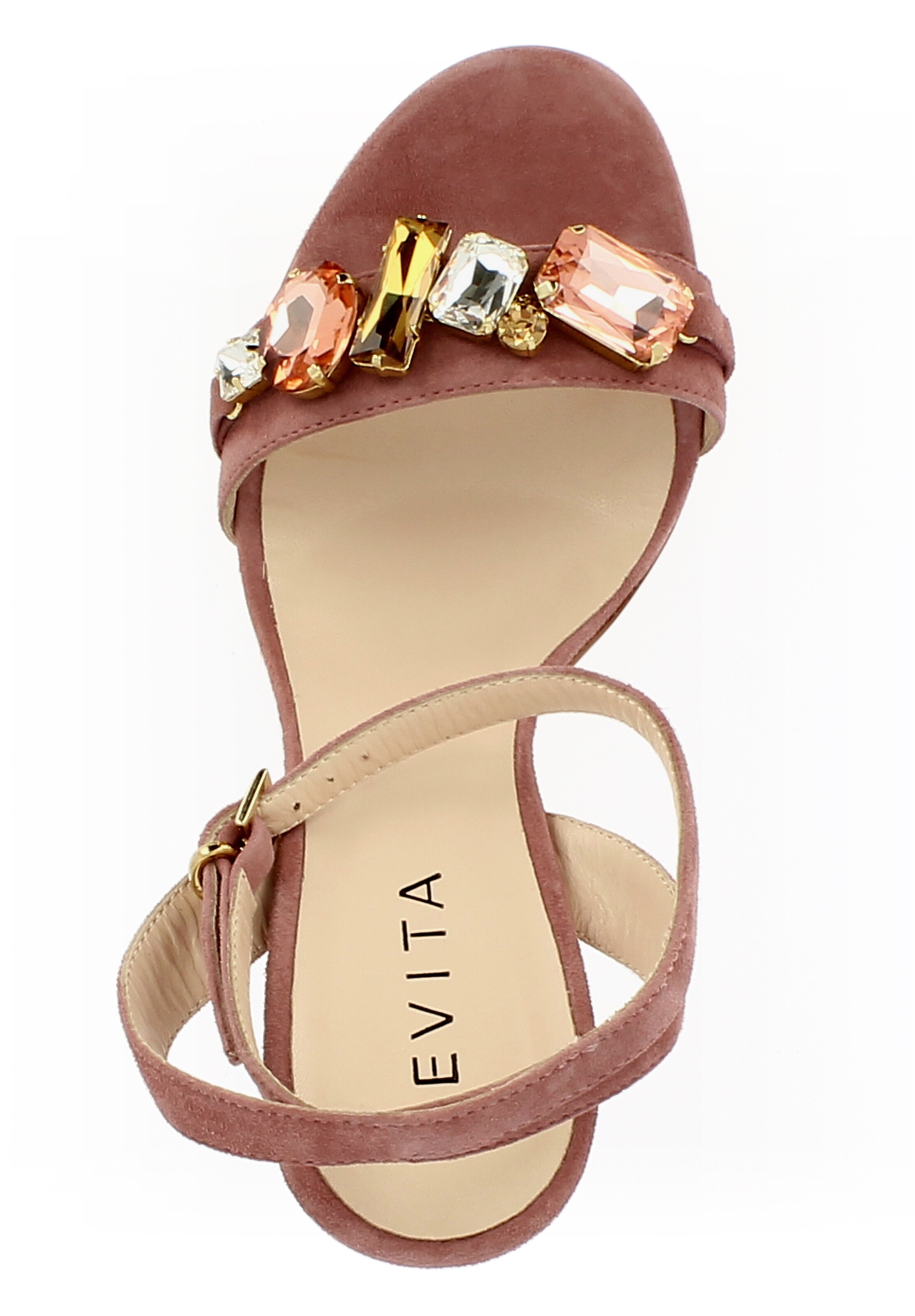 EVITA Sandalen met riem 'Eva' in Roze