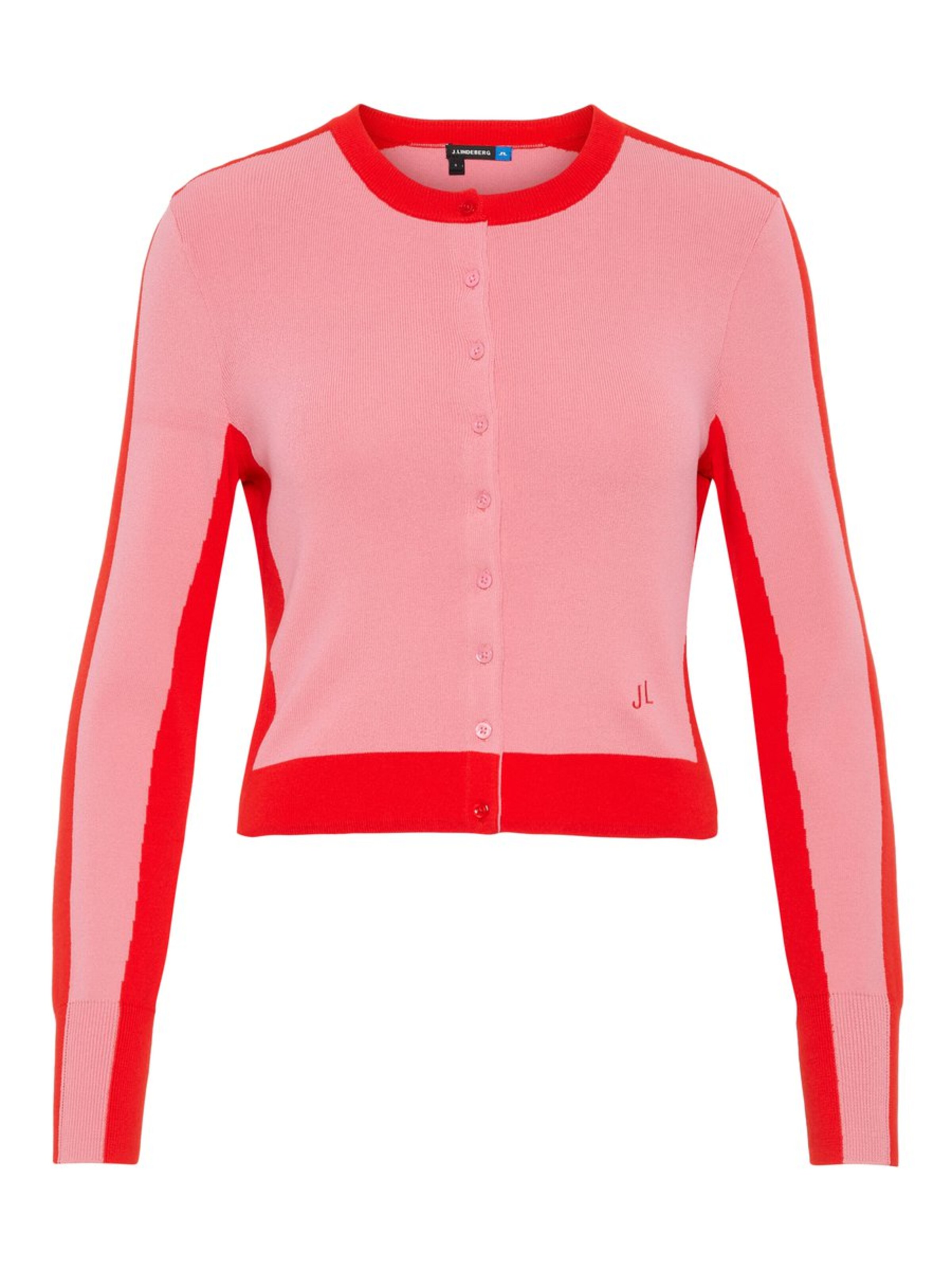 J.Lindeberg - Gebreid vest 'Melody Midlayer' in de kleur Lichtroze