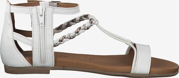 TAMARIS Sandalen met riem in Wit: zijkant