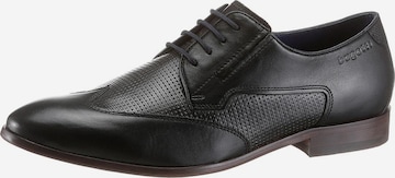 bugatti Lace-Up Shoes in Black: front