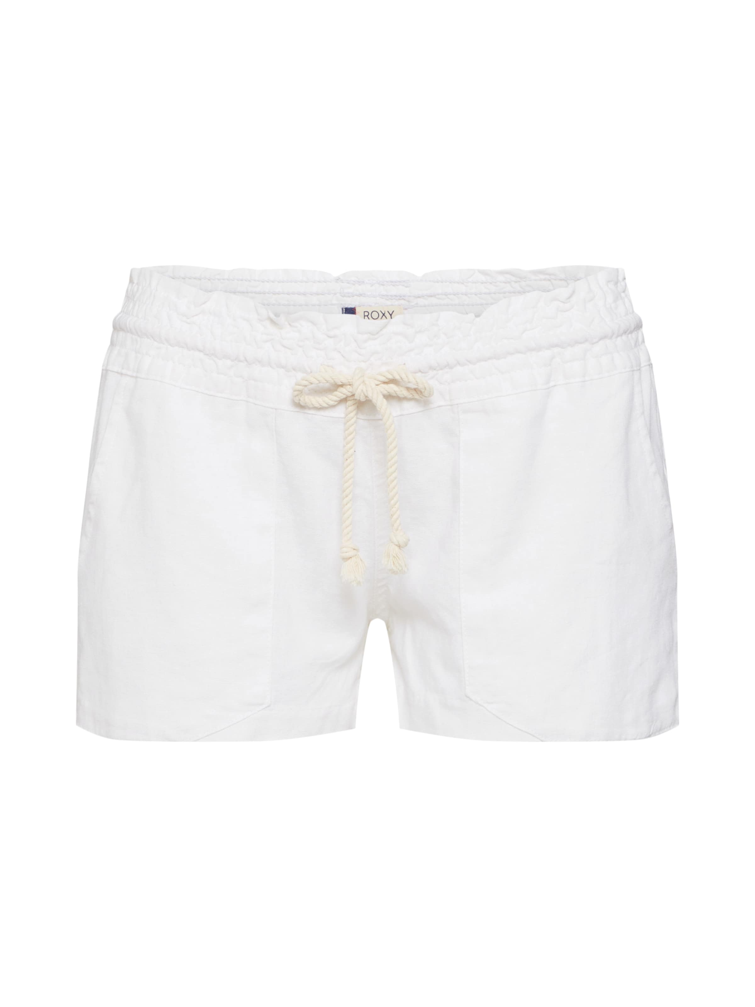 ROXY Normalny krój Spodnie 'Oceanside' w kolorze biały: przód