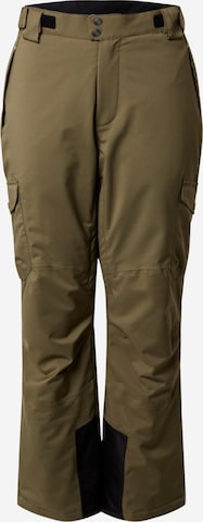 KILLTEC Regular Outdoor Pants 'Combloux' in Green: front