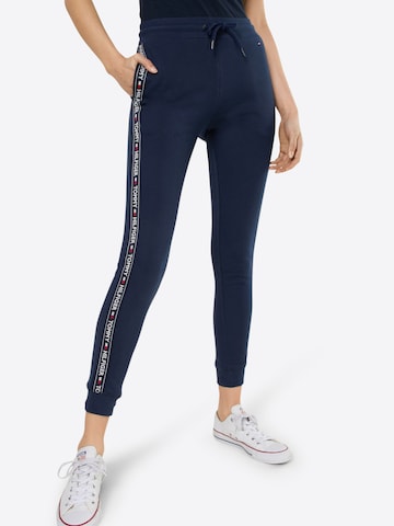 Effilé Pantalon 'TRACK PANT HWK' Tommy Hilfiger Underwear en bleu : devant