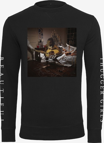 Mister Tee Sweatshirt 'Young Thug Album Cover' in Black: front