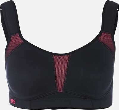 H.I.S Sports bra in Bordeaux / Black, Item view