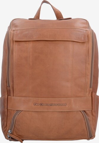 The Chesterfield Brand Rucksack 'Rich' in Braun: predná strana