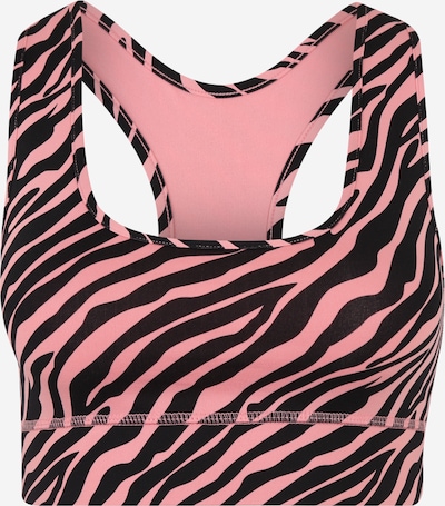 Hey Honey Sports Bra 'Zebra' in Pink / Black, Item view
