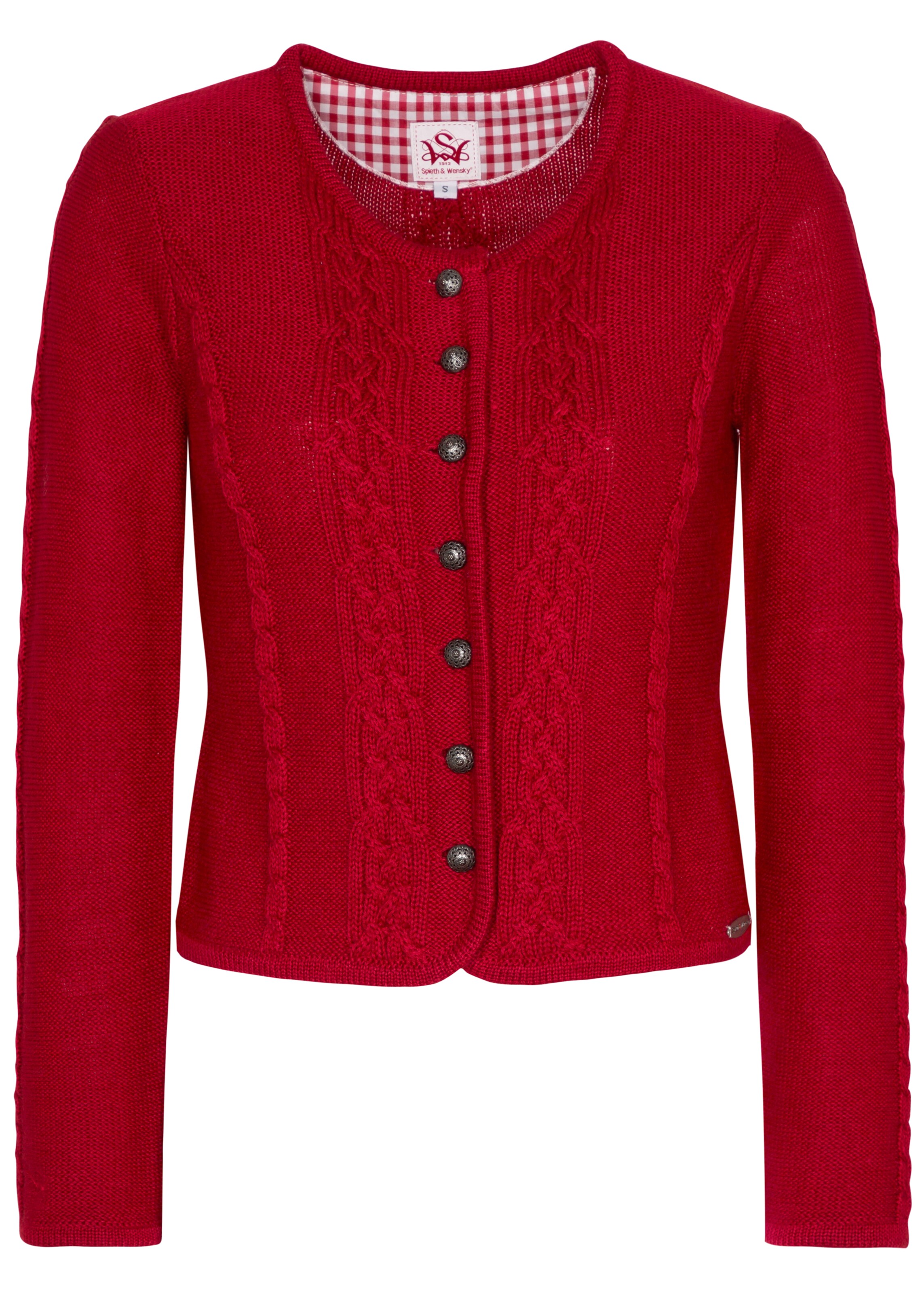 SPIETH & WENSKY - Strickjacke 'Bonn' in rot