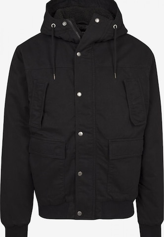 Urban Classics Between-season jacket in Black: front