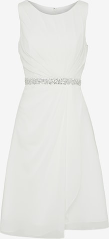 mascara Hochzeitskleid mit Ziersteinbesatz in Weiß: predná strana