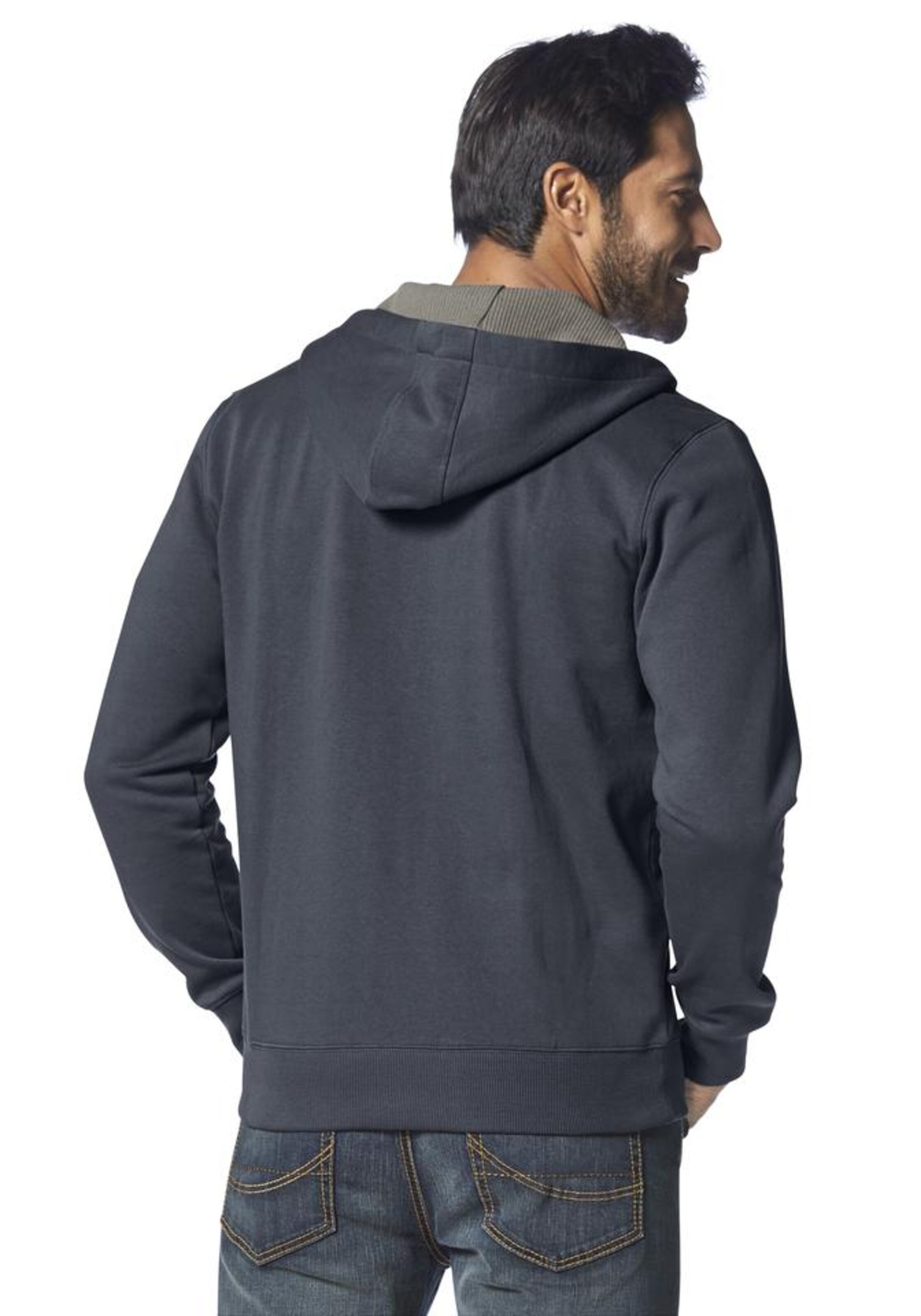 Man's World Kapuzensweatjacke in Blau