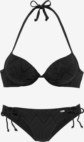 Bikini di BUFFALO in nero: frontale