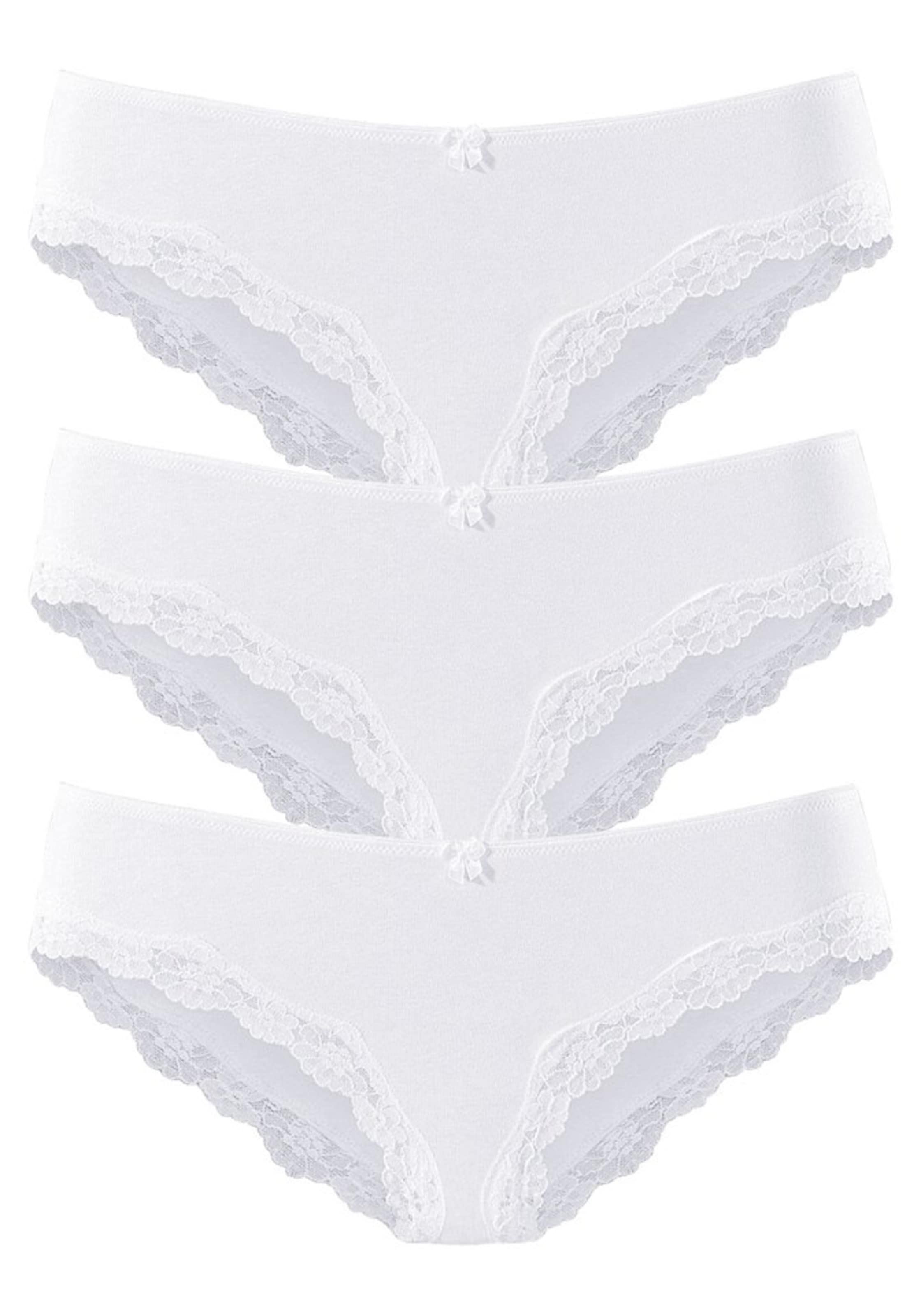 Slip LASCANA en blanc : devant