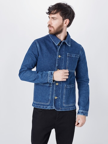 JACK & JONESRegular Fit Prijelazna jakna 'LUCAS' - plava boja: prednji dio
