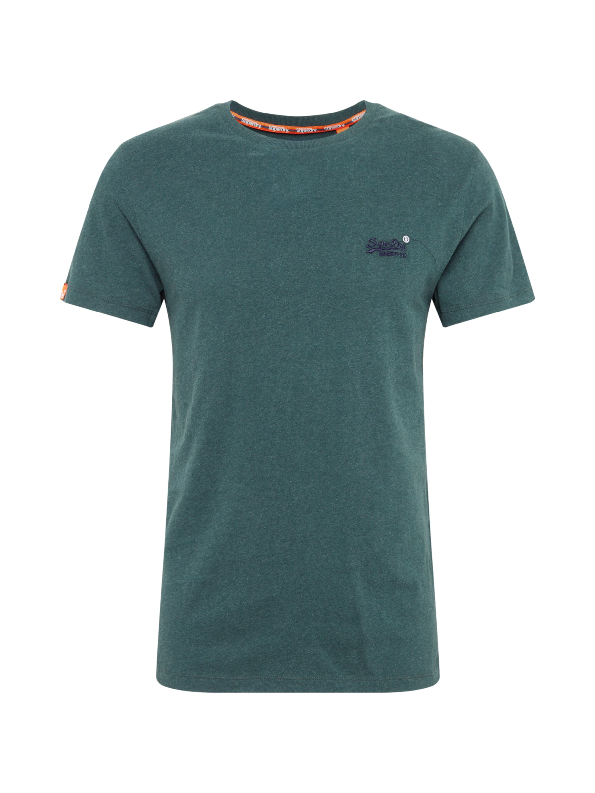 Superdry - Shirt 'VINTAGE EMBROIDERY' in de kleur Donkergroen