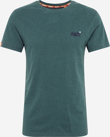 Superdry Regular fit Shirt in Groen: voorkant