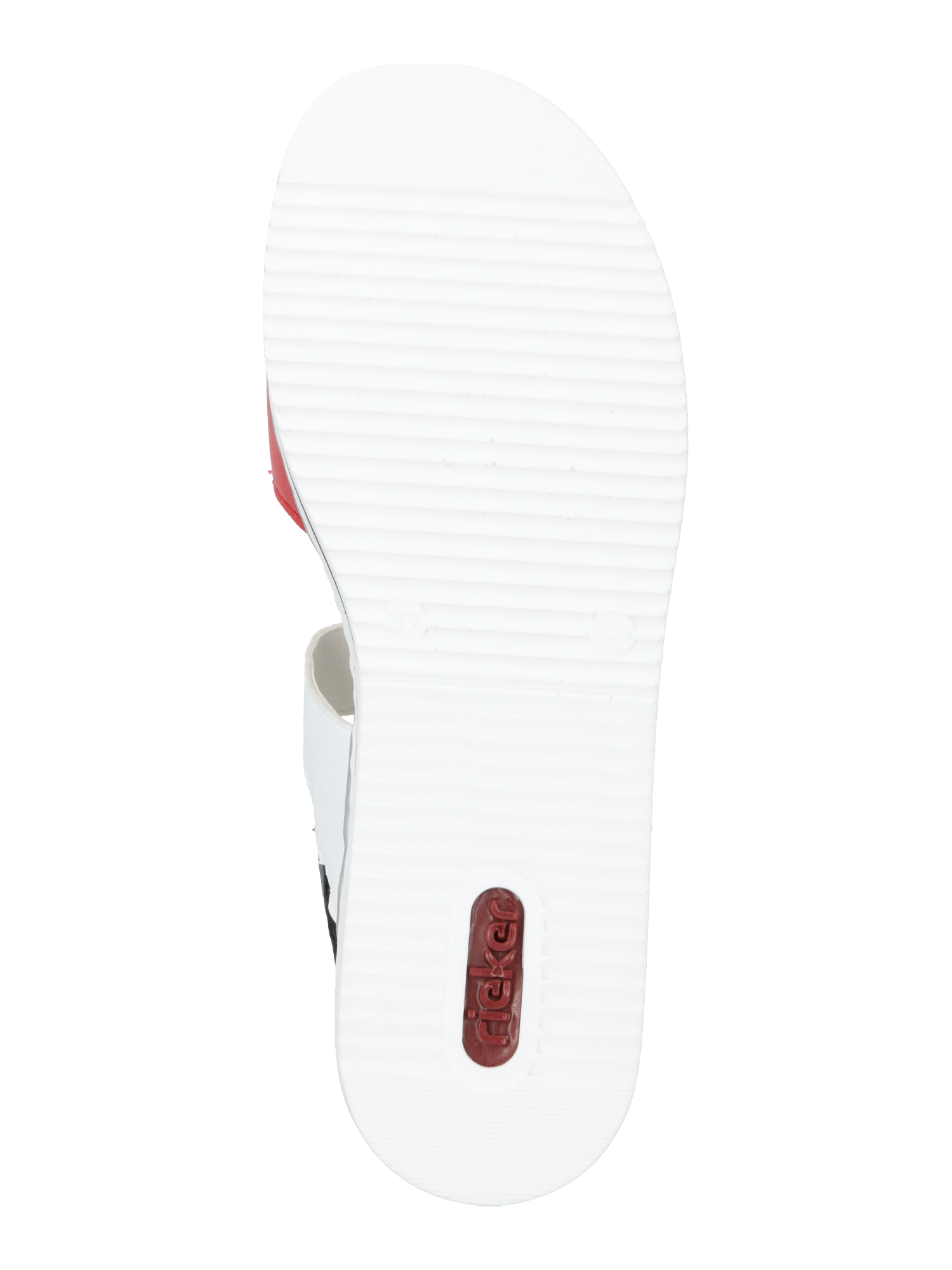 RIEKER Sandale in Rot, Weiß 