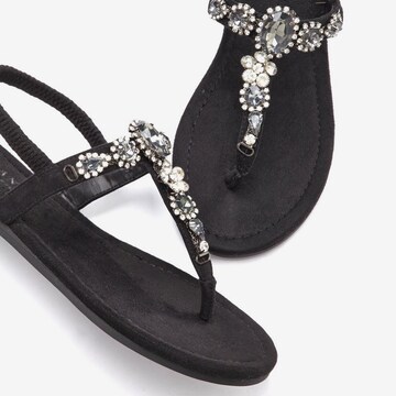 LASCANA T-bar sandals in Black