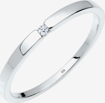 Elli DIAMONDS Ring in Silver: front