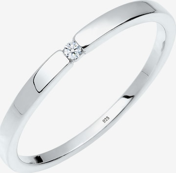 Elli DIAMONDS Ring 'Classic' in Silver: front