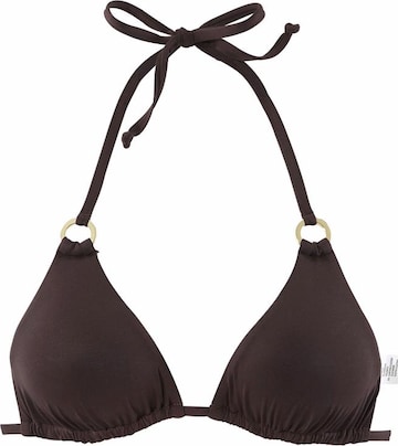 LASCANA Triangel Bikini-Top in Braun